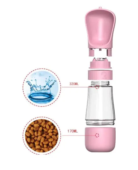 Botella de Agua Portátil 2 en 1